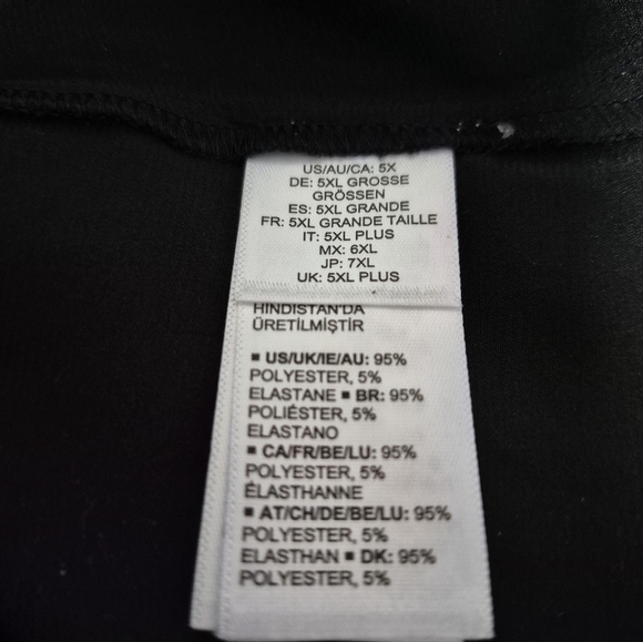 The Drop Black Plus Size Slip Dress 5X - Picture 5 of 8